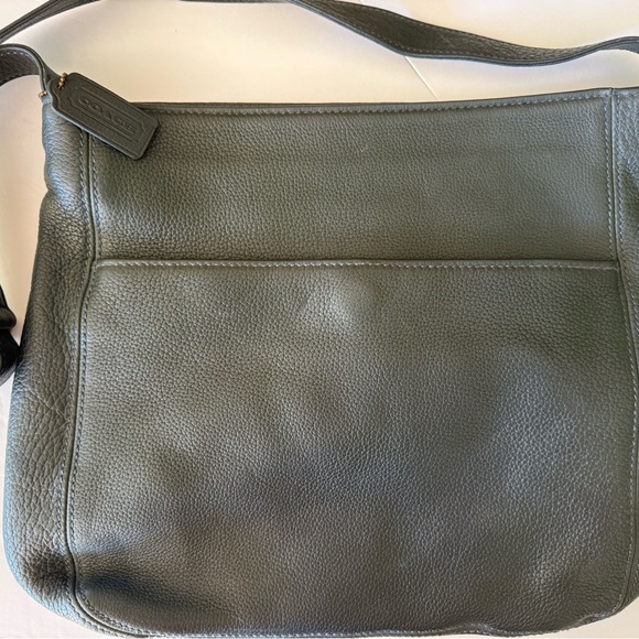 Coach Handbags - Coach Dark Green Leather Bag Purse with adjustable shoulder strap